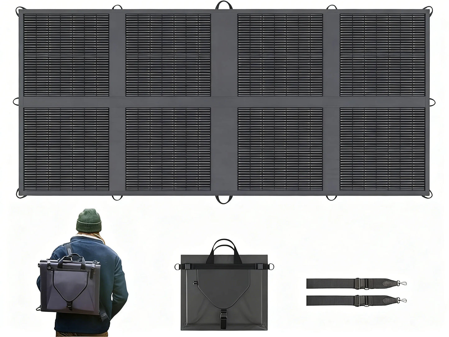 200W Solar Panel, N-Type High Efficiency & Foldable
