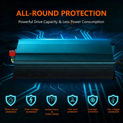 3000W Pure Sine Wave Inverter, UL Certified & Lithium Battery Compatible