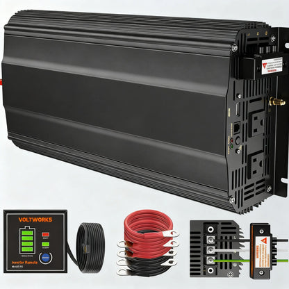 3000W Pure Sine Wave Inverter, UL Certified & Lithium Battery Compatible