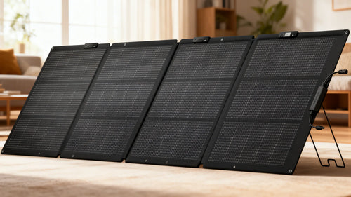 220W Foldable Solar Panel, 25% Efficiency & IP68 Waterproof