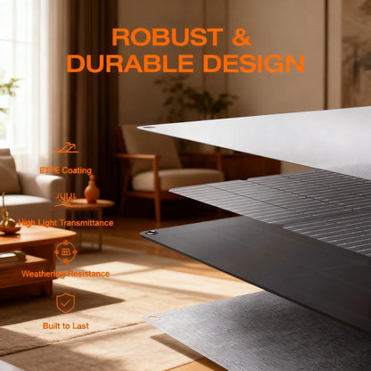 220W Foldable Solar Panel, 25% Efficiency & IP68 Waterproof