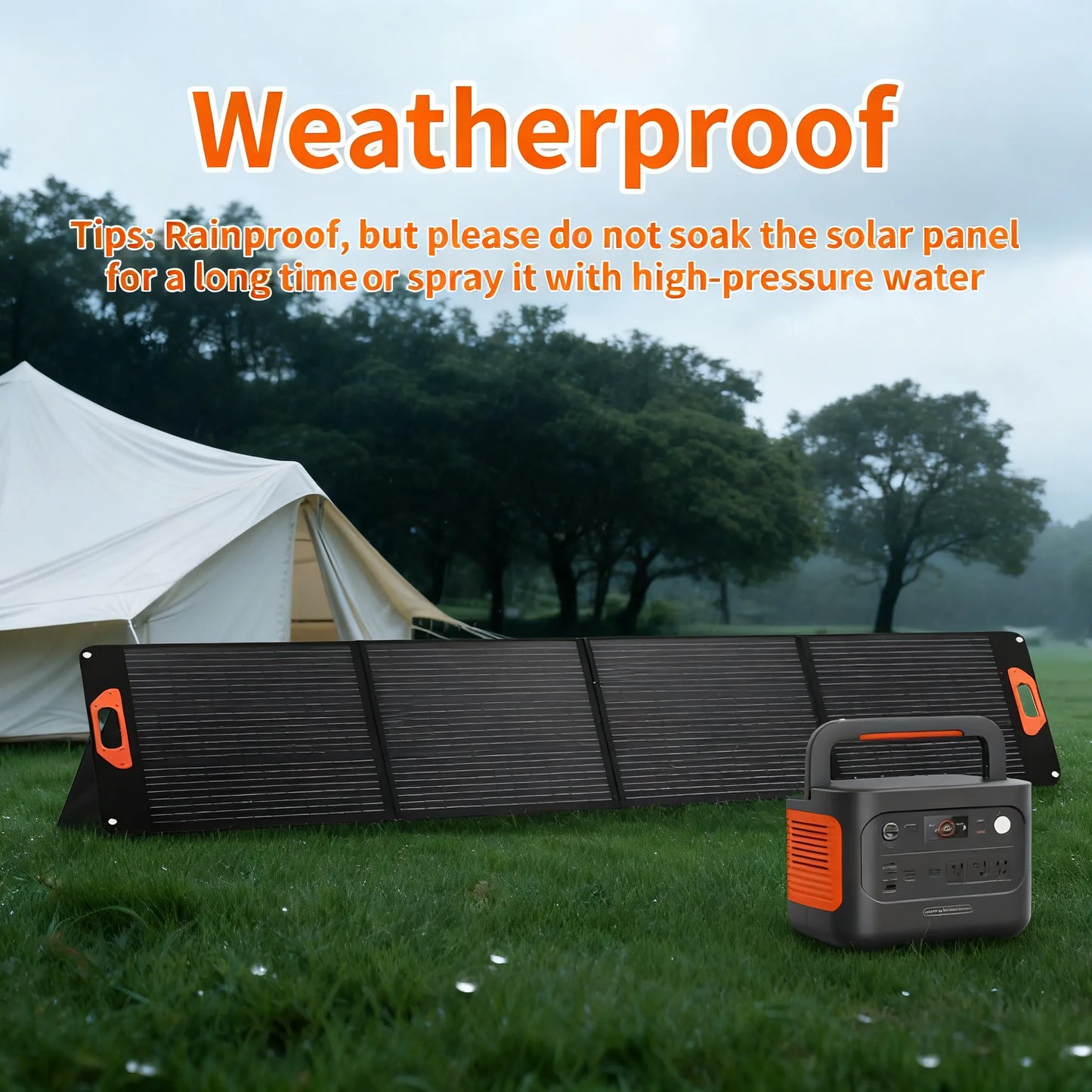 200W Universal Solar Panel, 23.5% High Efficiency & Weatherproof