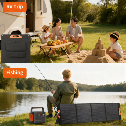 200W Universal Solar Panel, 23.5% High Efficiency & Weatherproof